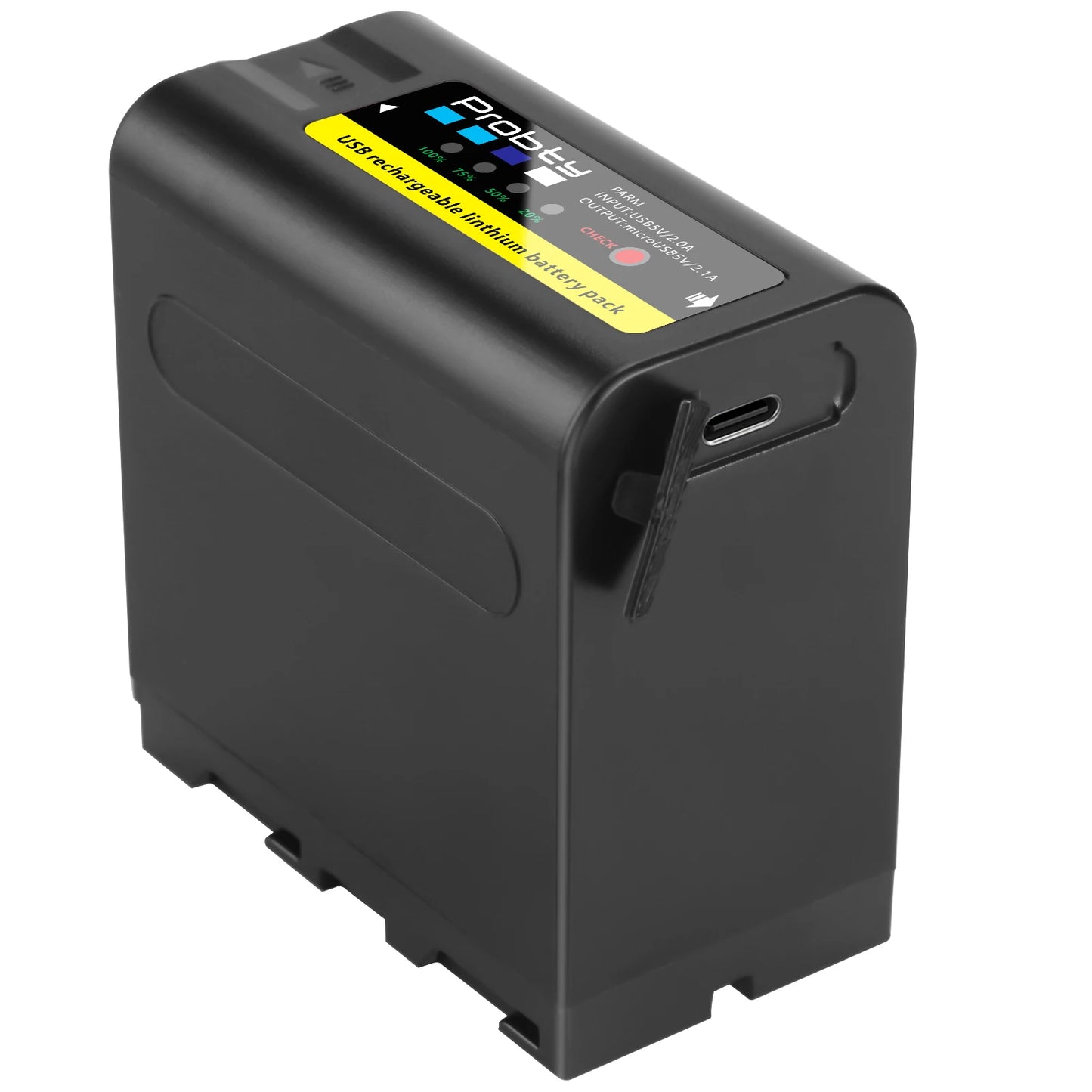USB input charge 10800mAh NP-F970 NP-F980 F960 F970 Battery power LED Power bank Indicator for Sony F960 F550 F750 F770 MC1500C
