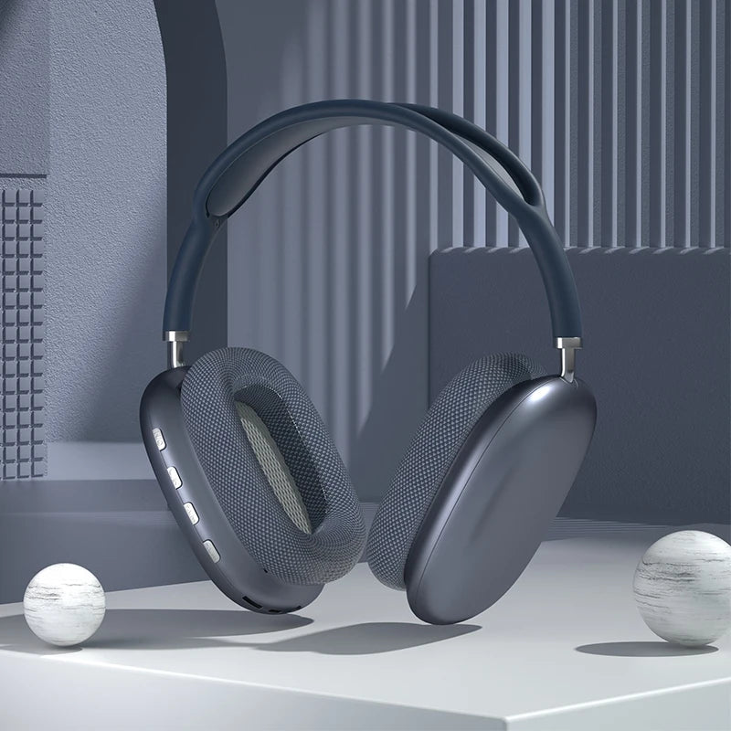 Air Pro Max Wireless Bluetooth Earphones Headphones Headset Sports Gaming TF Card Slot Headset Noise Cancelling Headphone