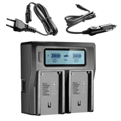 USB input charge 10800mAh NP-F970 NP-F980 F960 F970 Battery power LED Power bank Indicator for Sony F960 F550  F750 F770 MC1500C