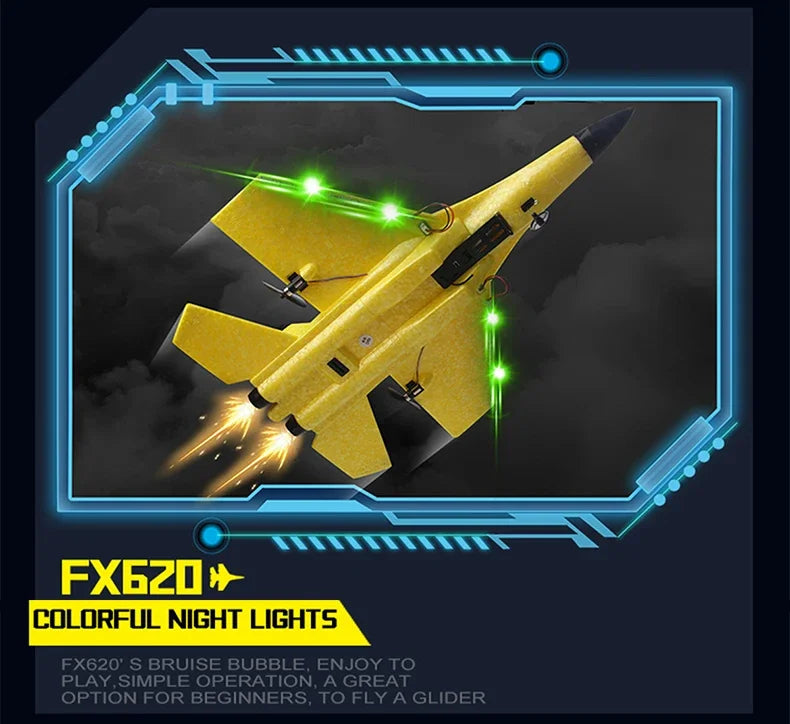2.4G RC Plane SU35 Aircraft Remote Control Flying Model Glider EPP Foam With LED Lights Toys For Children Airplane Gifts