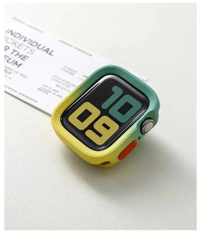 2024 New Bumper Soft Silicone Case For Apple Watch 9 8 7 6 SE 5 Sport Anti-drop Matte Cover For iwatch 49mm 41mm 40mm 44mm 45 mm