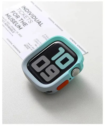 2024 New Bumper Soft Silicone Case For Apple Watch 9 8 7 6 SE 5 Sport Anti-drop Matte Cover For iwatch 49mm 41mm 40mm 44mm 45 mm