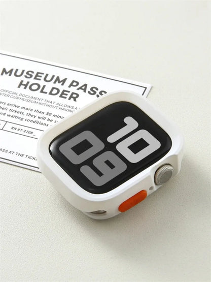 2024 New Bumper Soft Silicone Case For Apple Watch 9 8 7 6 SE 5 Sport Anti-drop Matte Cover For iwatch 49mm 41mm 40mm 44mm 45 mm