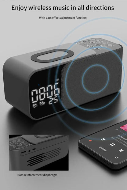 3in1 wireless charger innovative products 2023 bt speaker with night light