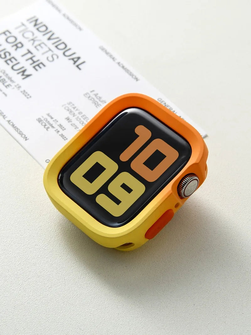 2024 New Bumper Soft Silicone Case For Apple Watch 9 8 7 6 SE 5 Sport Anti-drop Matte Cover For iwatch 49mm 41mm 40mm 44mm 45 mm