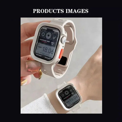 2024 New Bumper Soft Silicone Case For Apple Watch 9 8 7 6 SE 5 Sport Anti-drop Matte Cover For iwatch 49mm 41mm 40mm 44mm 45 mm
