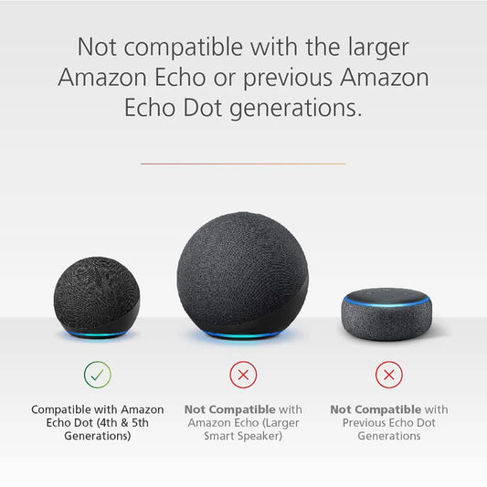 Battery Base for Echo Dot (5th & 4th) Portable Rechargeable External Battery for Smart Alexa Speaker