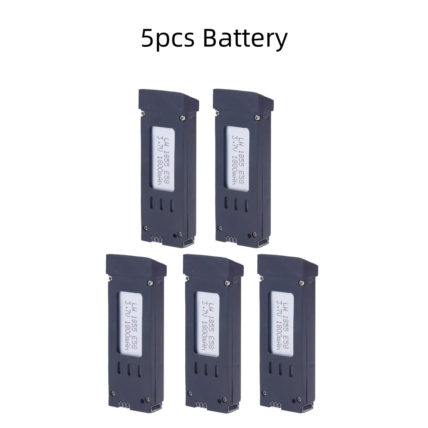 3.7V 1800mAh Lithium Battery Compatible with  E58 S168 JY019 S168 Quadcopter Spare Parts